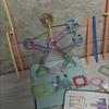 Kids DIY Straw Building Blocks, STEM Educational Magic Sticks, Creative Interlocking Construction Toys for Toddlers