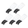 10 Pairs Eyelash Extension Gel Pad Reusable Silicone Lash Extension Gel Pad Notched Black White