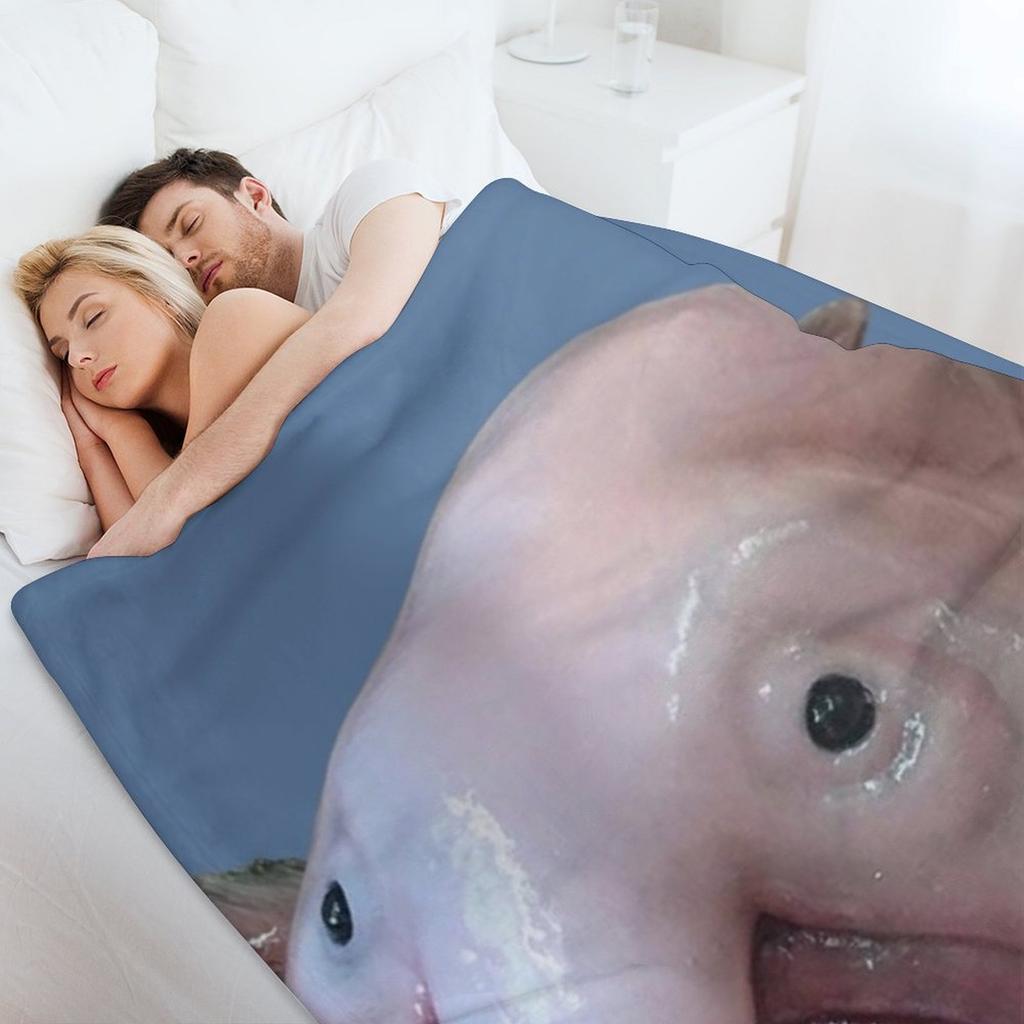 Blob Fish Throw Blanket bed plaid Travel for sofa Bed Blankets