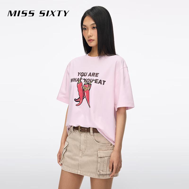 MISS SIXTY 2026 Summer Color-Block Print T-Shirt
