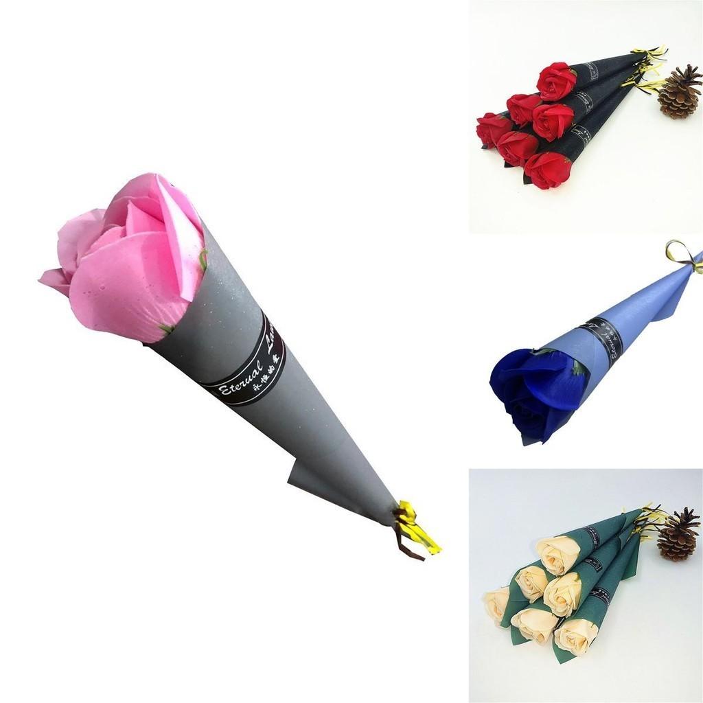 Eleganter Seifenrosen-Ewige-Blume-Einzelstrauß Perfekt für Geburtstags- und Valentinstagsgeschenke