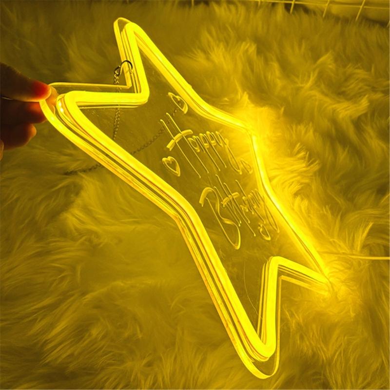 Bright LED Neons Light For Birthday Party Decors With Shatterproof Design And Energy Saving Feature