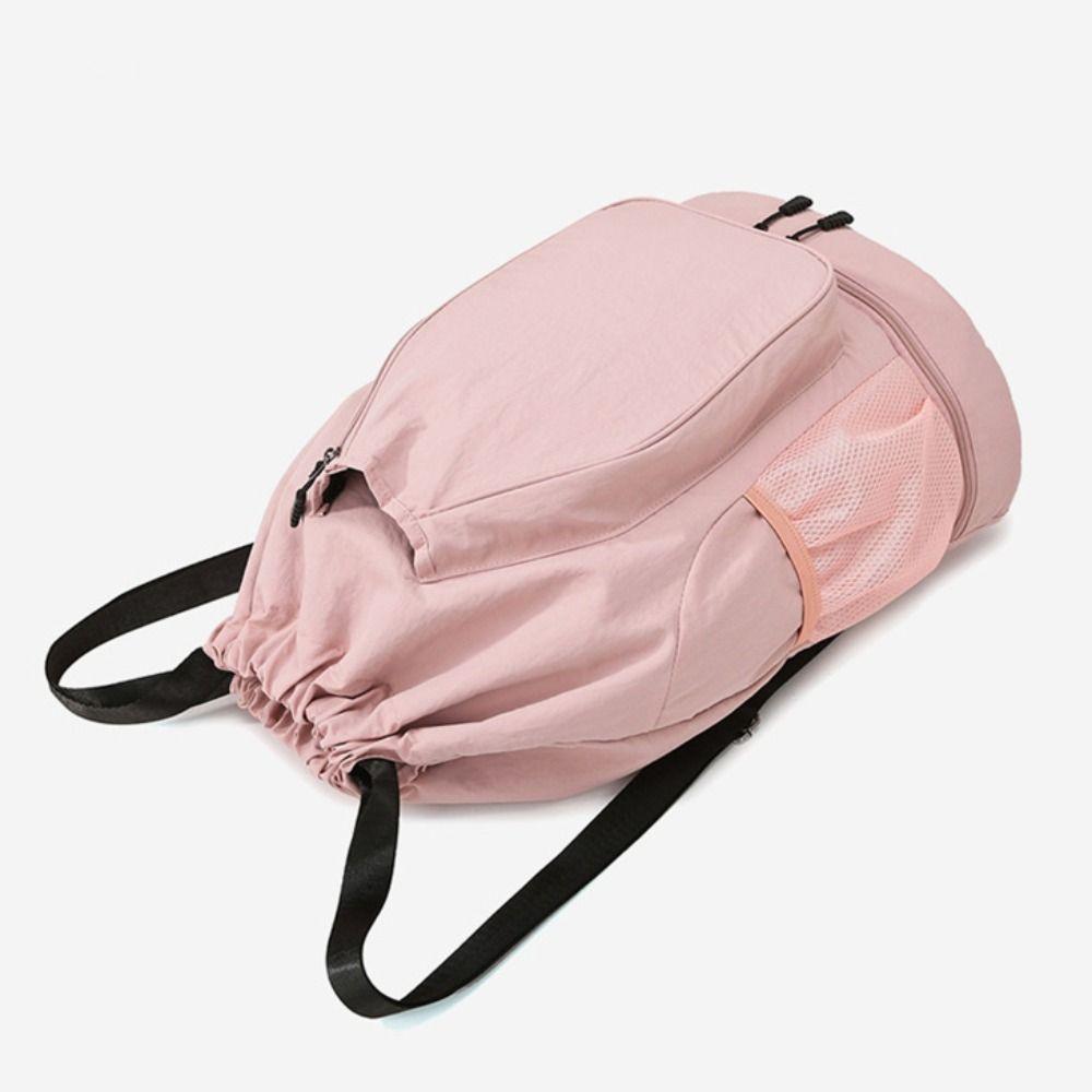 Large Capacity Tennis Racket Backpack Drawstring Fitness Bag Exercise Gym Equipment