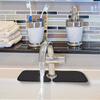 Contoured Shape Absorbent Mat Wraparound Design Sink Splash Guard Faucet Catcher  Bathroom Use