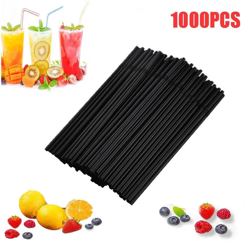 Disposable Plastic Curved Drinking Straws Reusable Child Straw for Drinks Colorful Drinking Tube Multi-time Straw Party Supplies