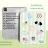 Für iPad 2021 9. 10.2 Hülle Süßes Tiermuster iPad Tri-fold Hülle für iPad 2022 10. 10.9 Air4 Air5 10.9 mit Bleistifthalter