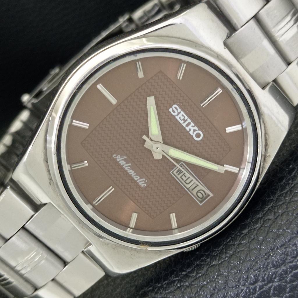 

ПОДЛИННЫЕ ВИНТАЖНЫЕ МУЖСКИЕ ЧАСЫ SEIKO AUTOMATIC 7009A ЯПОНИЯ С КОРИЧНЕВЫМ ЦИФЕРБЛАТОМ a701596-5 R206b-a701596