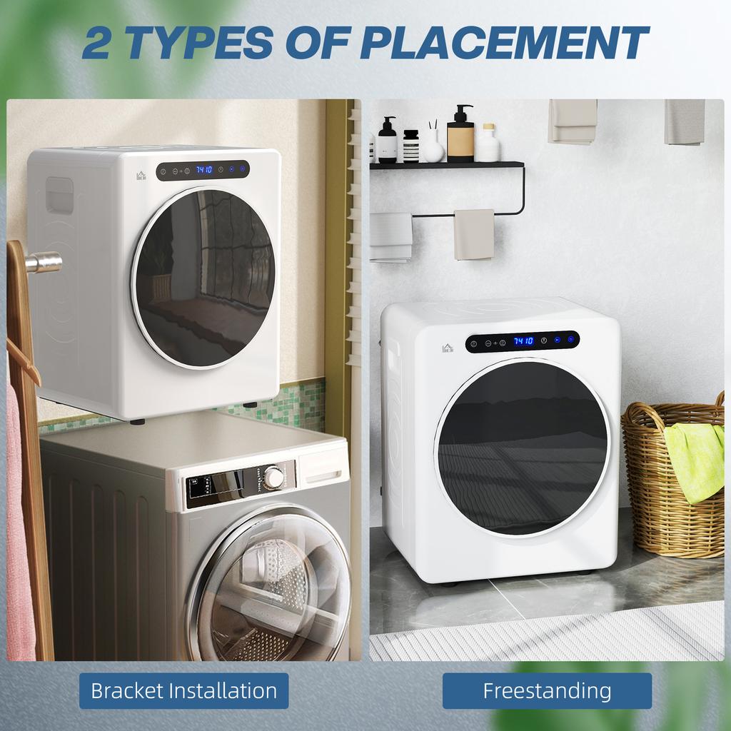 5kg Compact 40-60 Degrees C Tumble Dryer - White