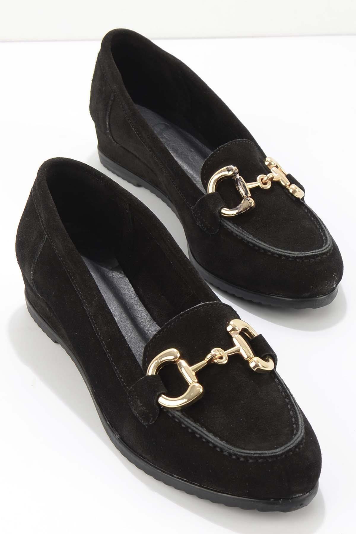 

Women s Fashion Flat Heeled Loafer Black Suede Loafer Shoes 37