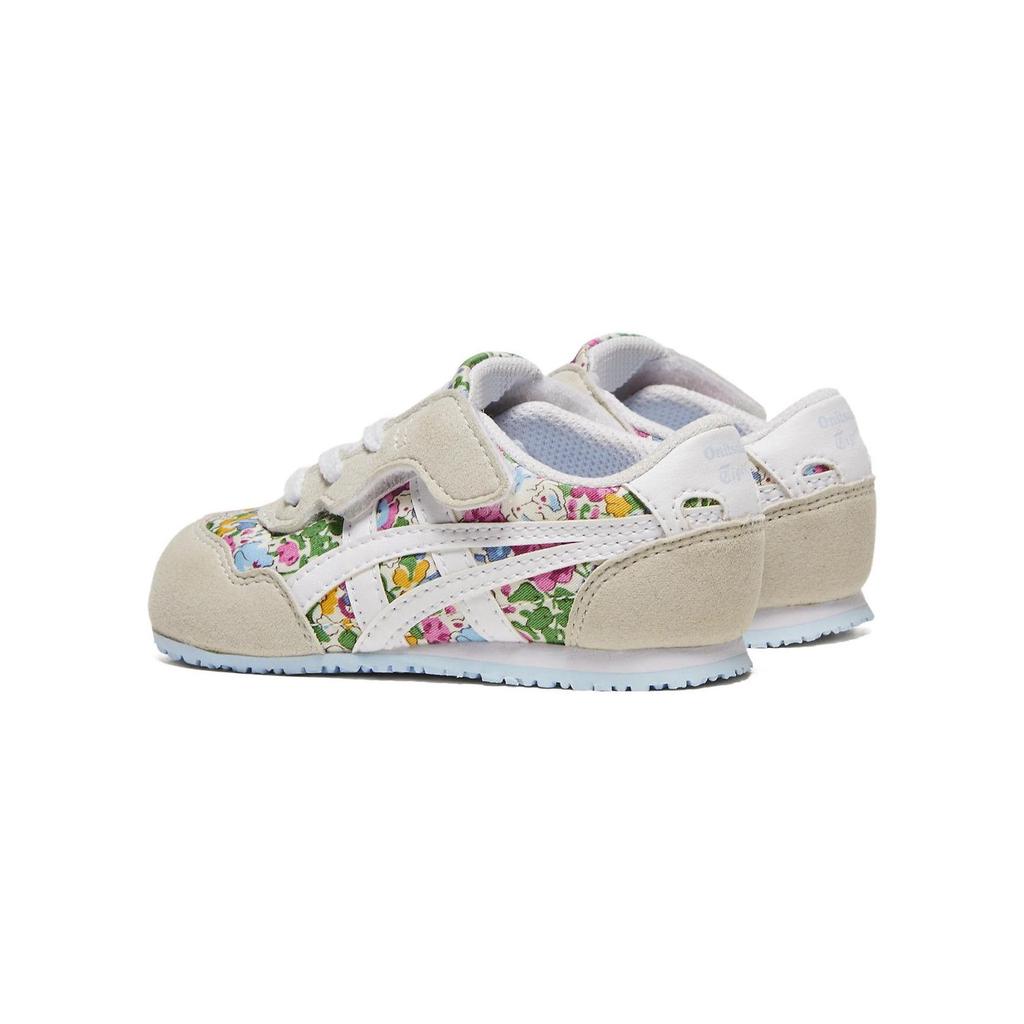 Onitsuka Tiger Serrano Comfortable Versatile Non-Slip Durable Low-Top Walking Shoes Baby sneaker Beige Red 1184A202-020
