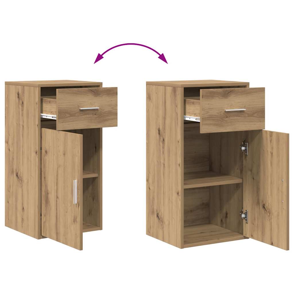 Sideboard with Drawers Artisan Oak 38 X 34 X 75 Cm