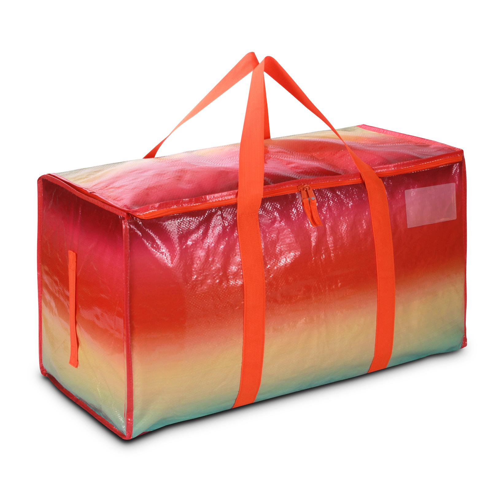 

Синий полиэтиленовый тканый мешок для переезда с рисунком под змеиную кожу: Плотный, прочный и износостойкий рюкзак для багажа.