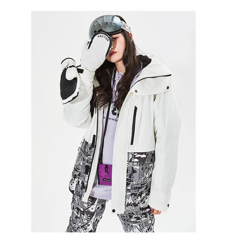 VECTOR Adult Ski Suit: Cold-Proof Winter Windproof Jacket and Pants Set for Men and Women