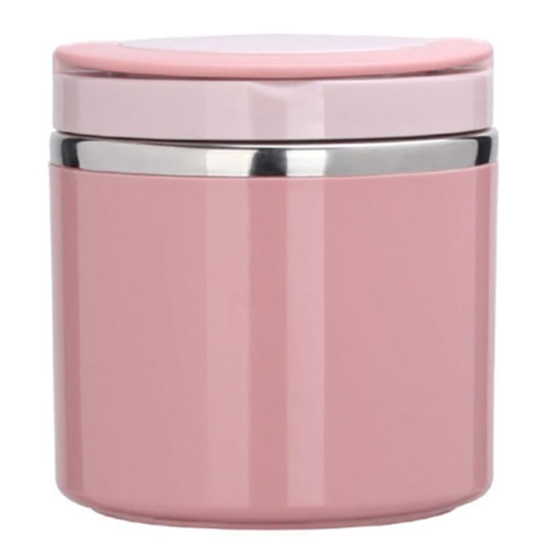 

1000ml Breakfast Cup Mud Rice Oatmeal Soup Cup Stainless Steel Bubble Soup Lunch Box | Lunch Boxes (Pink)