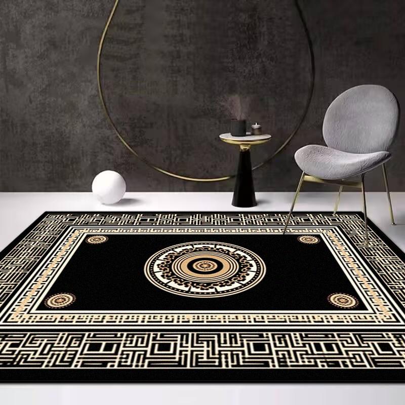 

Ковер в ретро китайском стиле для украшения гостиной, спальни, моющийся, коврик для журнальных столиков, нескользящий, ковры большой площади, ковер для лаунжа 120*160cm