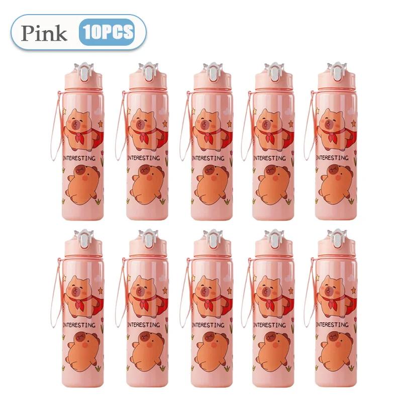 750ml Capybara Cute Water Cup with Straw & Handle Sports Water Bottle Large Capacity Travel Water Cup for Fitness Sports
