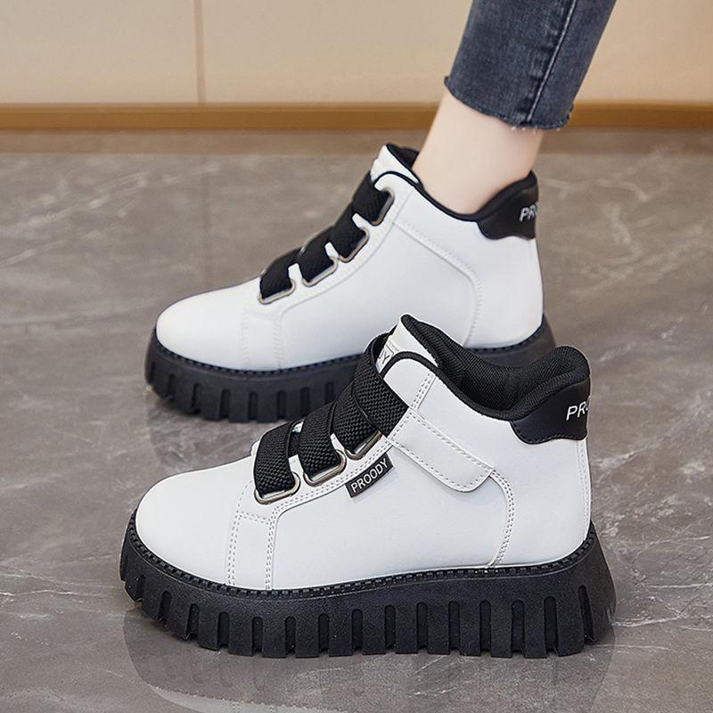 Fashion Woman Footwear High On Platform Whit Top Ankle Boots Shoes for Women Spring Autumn Deals Aesthetic 2025 New Sale Designer Luxury