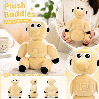 Stuffed Animal Plush Toy with Double-Layer Hat Soft Cuddly Stuffed Toy for Kids