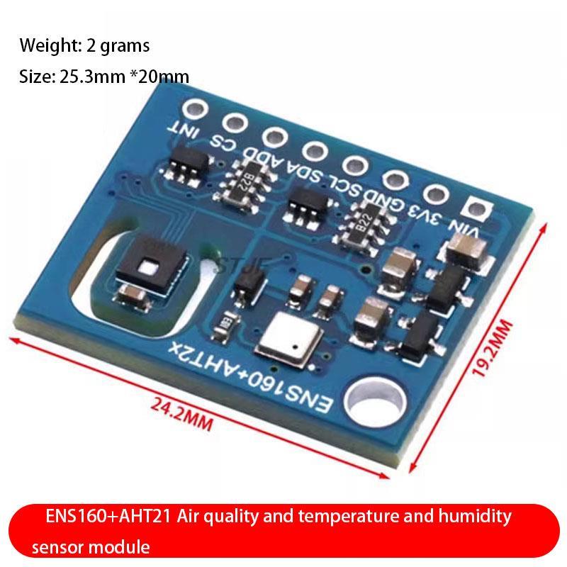 ENS160+AHT21 CARBON Dioxide CO2 eCO2 TVOC Air Quality And Temperature And Humidity Sensor Replace CCS811 For Arduino