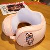 Cuscino da Viaggio a Forma di U Winnie the Pooh con Imbottitura in Poliestere per Supporto in Auto e Ufficio