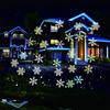 Christmas Decorations Snow Holiday Projector Lights Waterproof LED Snowflake Lights Xmas Decoration for House Yard