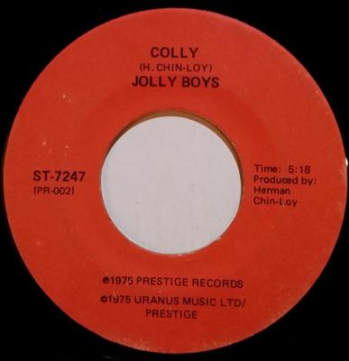 7-tums Skiva JOLLY BOYS Colly Carolina ST7247 Prestige 1976 Kanada Reggae Ska Dub Begagnad