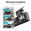 3 Channel Dash Cam for Car Camera Video Recorder Dashcam DVRs Black Box Dual Lens DVR with Rear View Camera 24H Parking Monitor