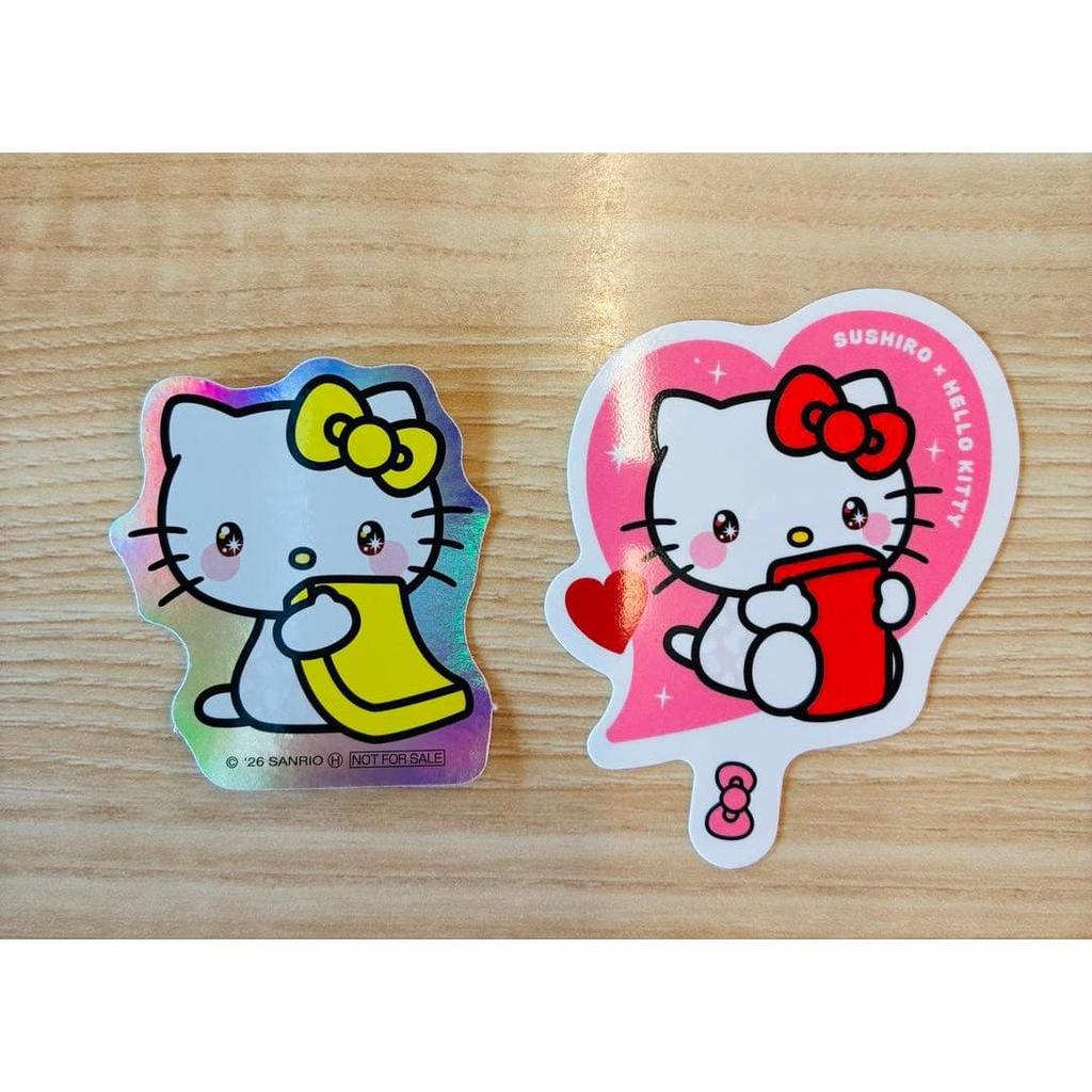 Sushiro Hello Kitty collaboration sticker collaboration pick