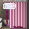Romantic Pink Shower Curtain PVEA Waterproof Material Easy To Clean Simple Style Bathroom Curtain Home Hotel Universal