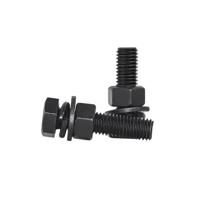 High-Strength Black Hex Bolt and Nut Set