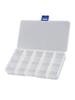 White Plastic Screws Jewelry Beads Storage Box Crafts Organizer Container Case
