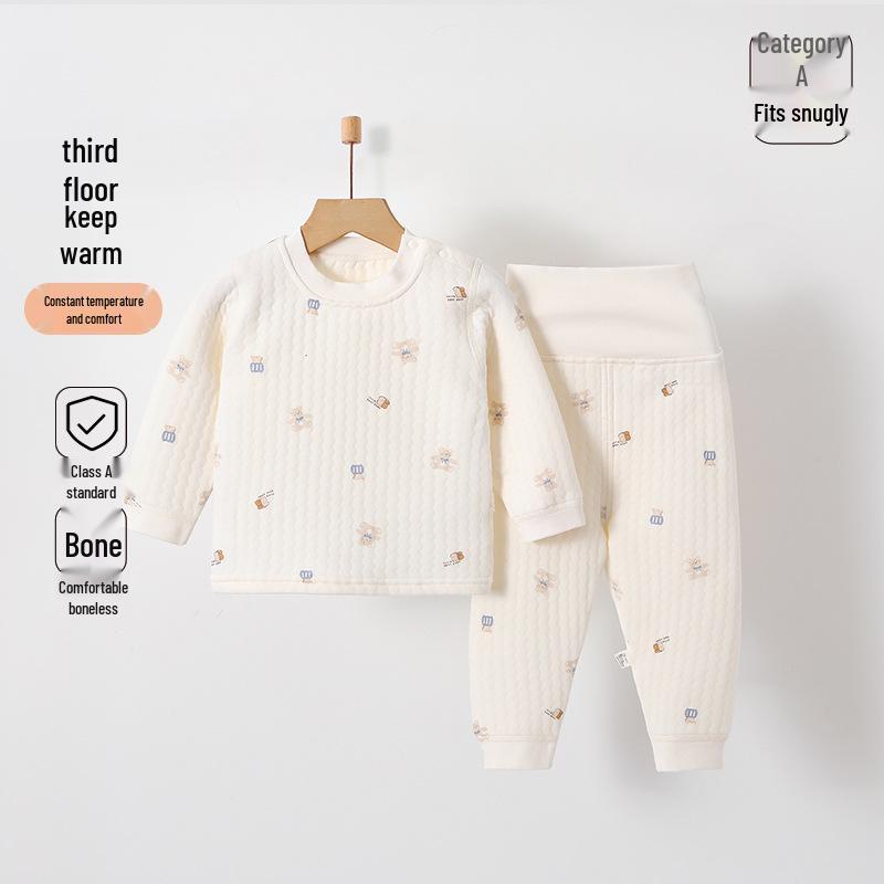 

Jingqi Комплект теплого детского нижнего белья из чистого хлопка для мальчиков и девочек - Коллекция Осень-Зима 80cm for 73-80cm, 8.5-9.5kg