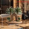 2D Flat Palm Trees & Arabic Arch Acrylic Desktop Decoration, Suitable for Wall Decoration, Porch, Room, Villa, Accents Home, Hallway, or Workplace - R