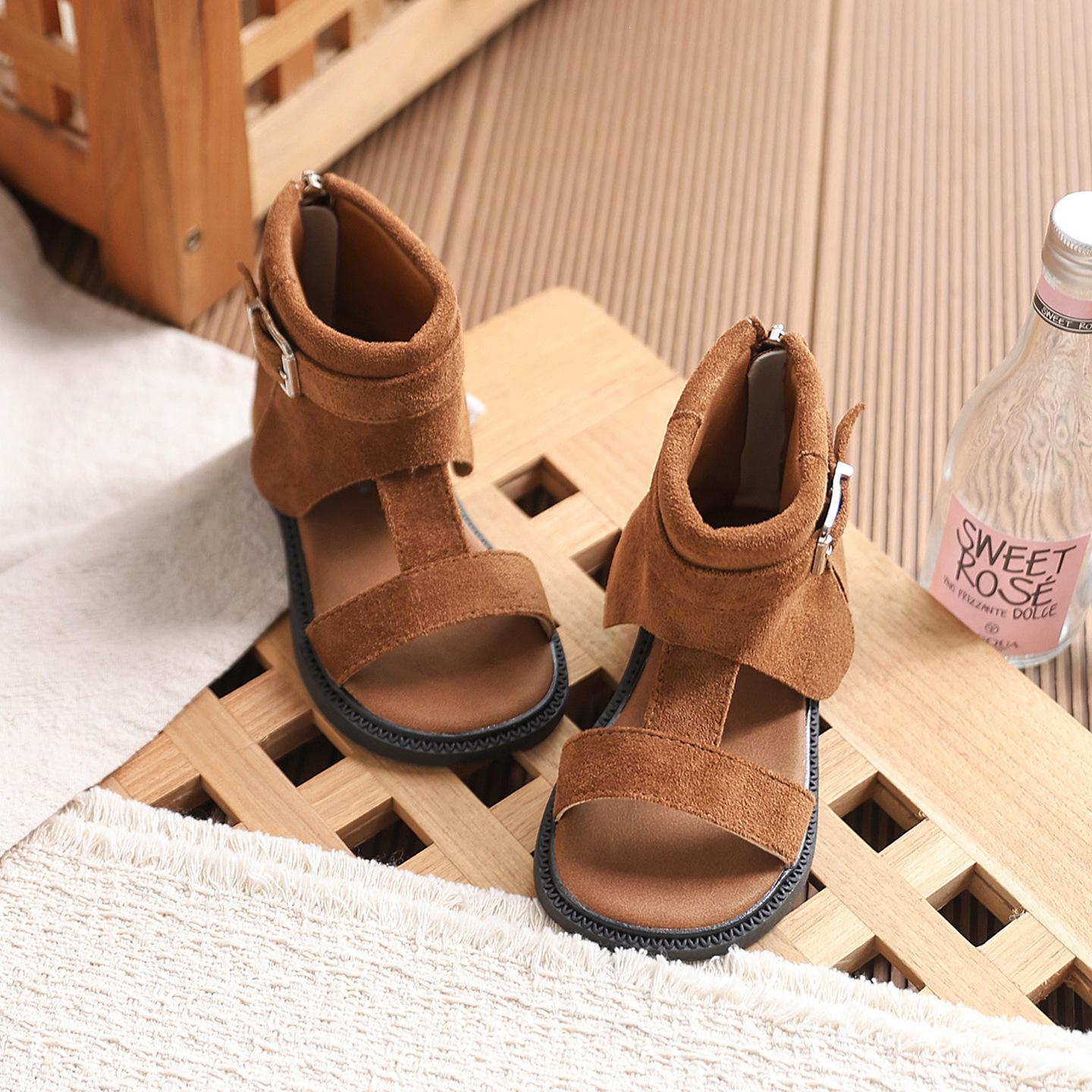 New 2026 Princess Toddler Sandals - Soft Sole, Breathable Closed Toe for Little Girls 23