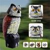 Garden Yard Birds Repellent Pest Control With Rotating Head Outdoor Bird Deterrent Fake Owl Decoy