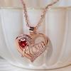 Heart Letter Necklace: Personalized Heart-Shaped Pendant Gift for Mom On Mother's Day