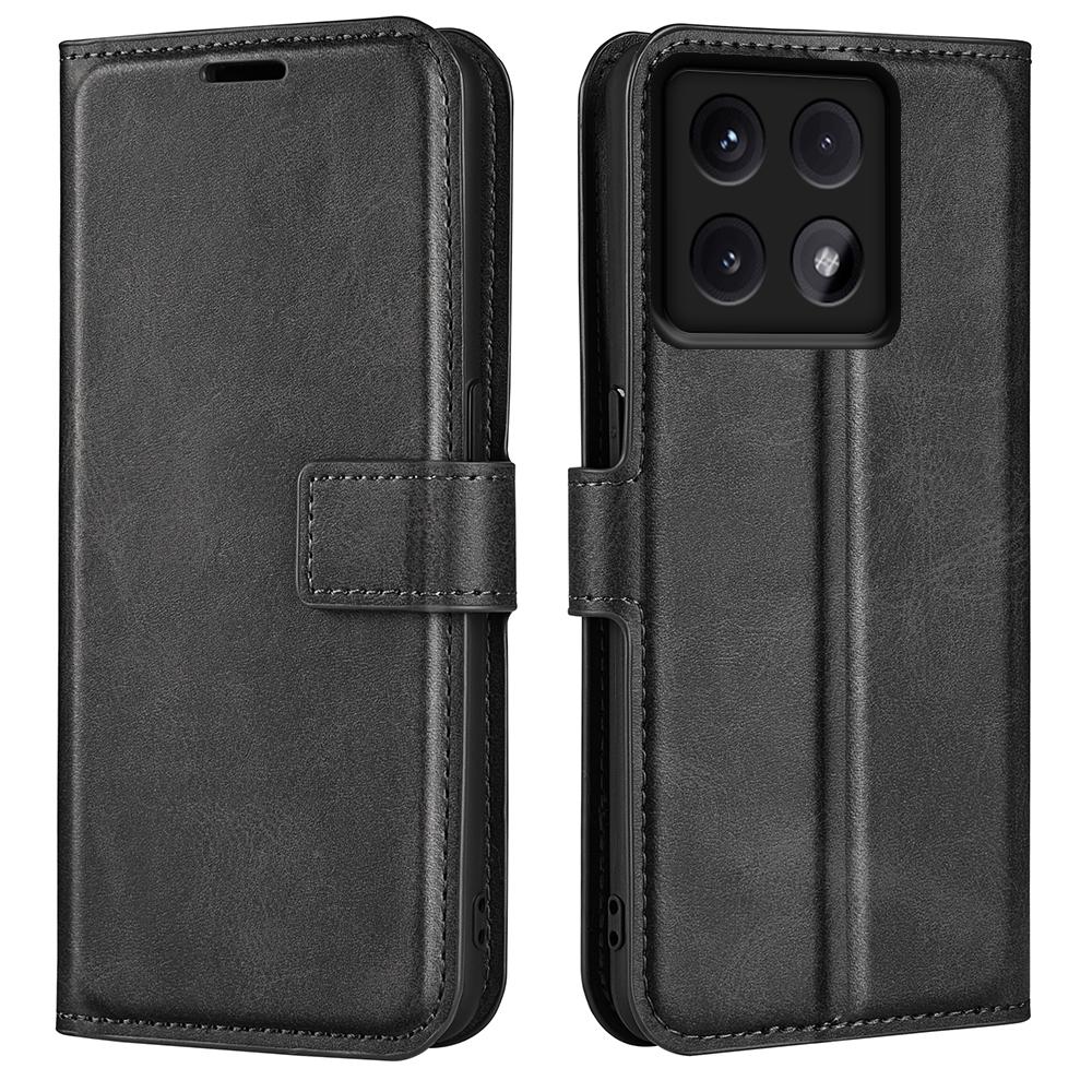 For Xiaomi 14T Stand Case Anti-Scratch Calf Texture Leather Phone Cover