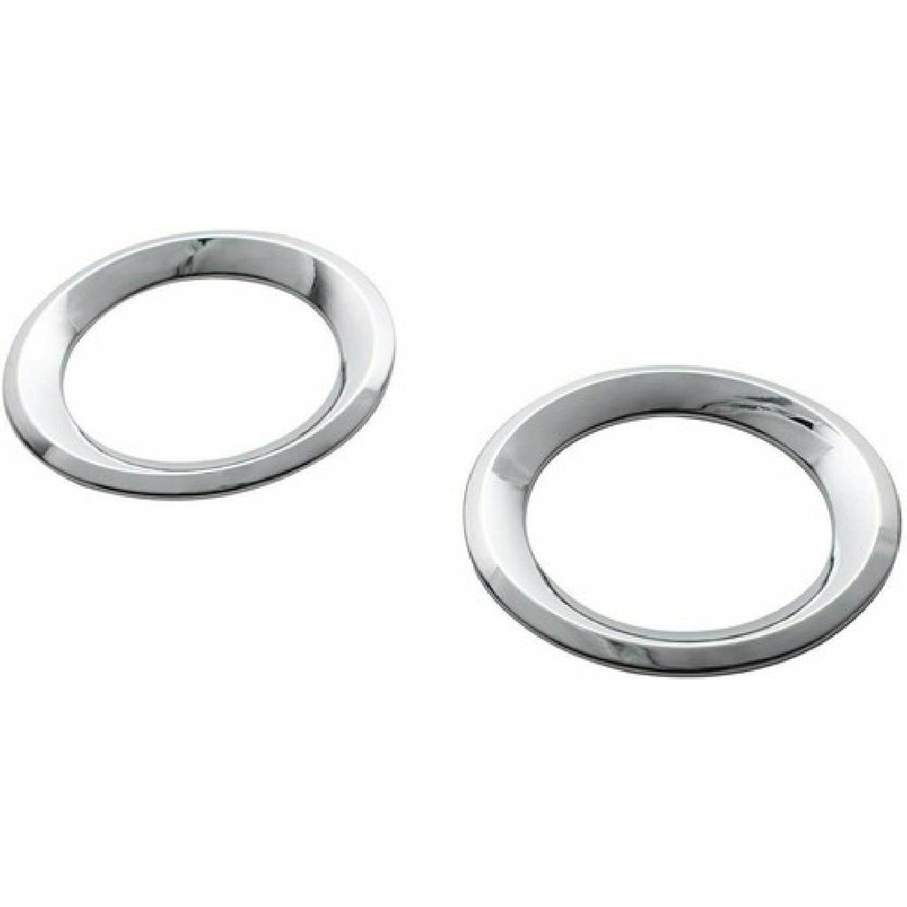 For Jeep Renegade 19-2023 Bright Chrome Front Fog Light Eyelid Molding Trim