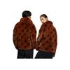 Adidas Trefoil Fleece-Lined Synthetic Fur Sports Jacket - International Size Unisex Outerwear Brown HI4657