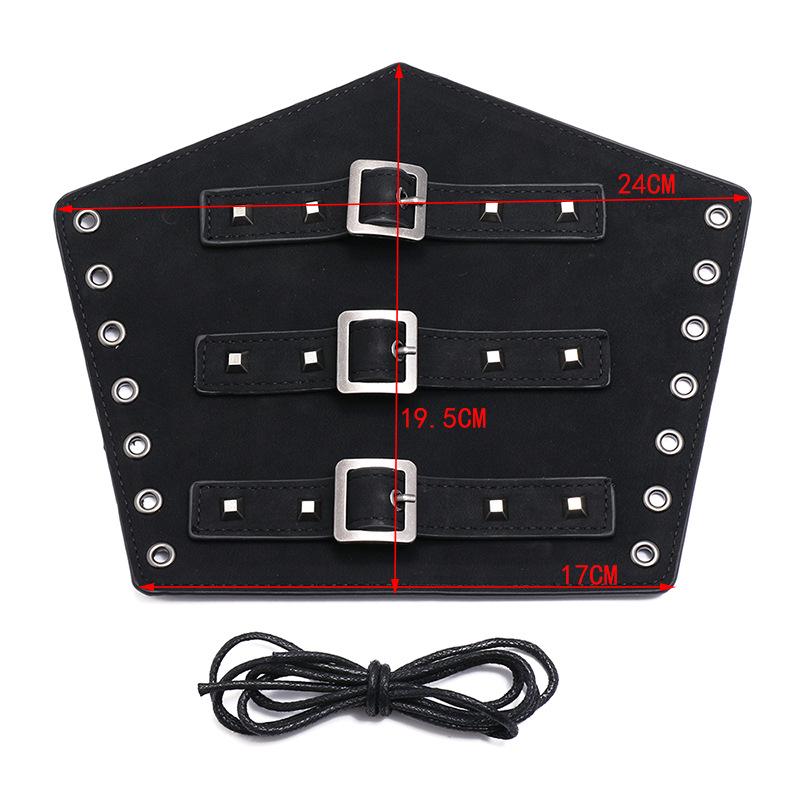 Men's Exaggerated Leather Wristband and Punk Cycling Arm Guard