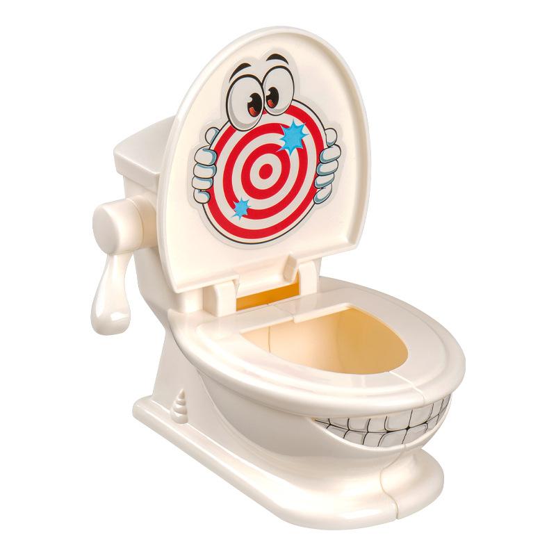Mini Toilet Daddy New and Strange Fun Projection Game Tricky Small Toilet Funny Toy for Children