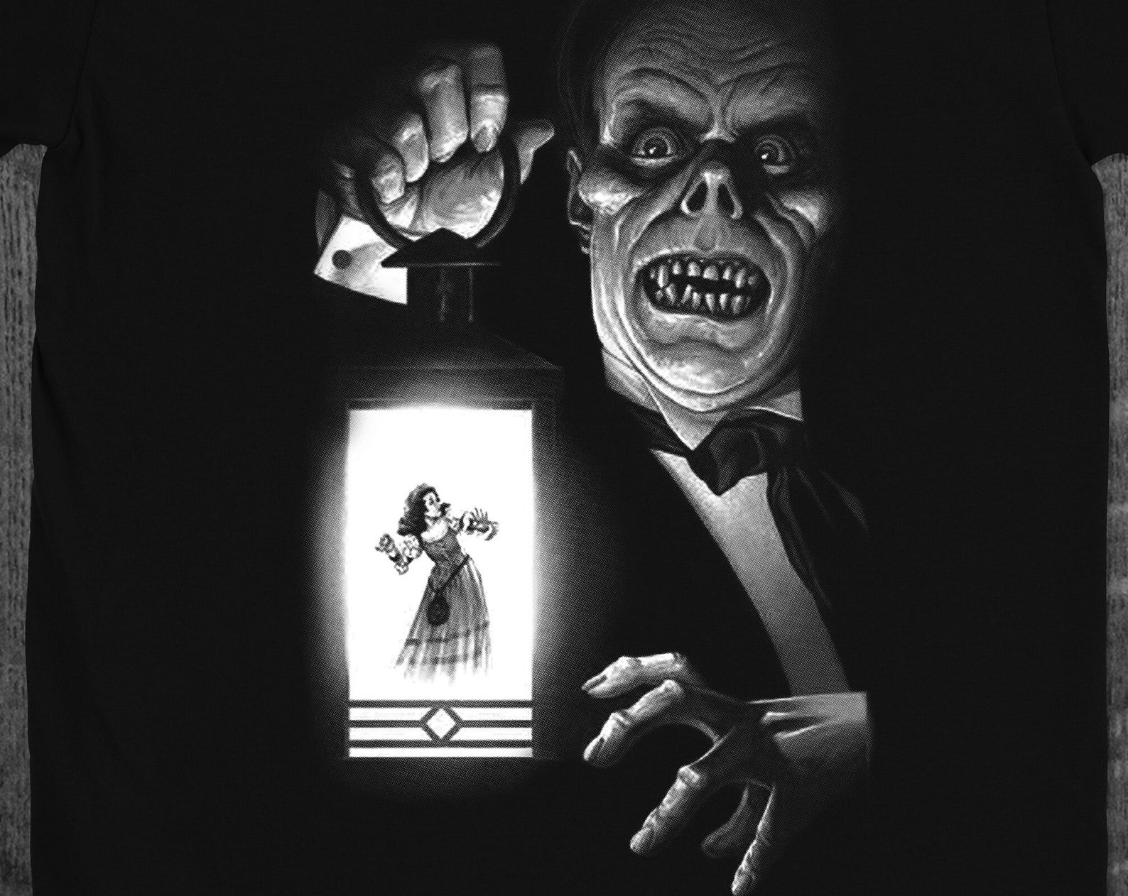 The Phantom of the Opera 1925 Horror Movie T-Shirt 3XL