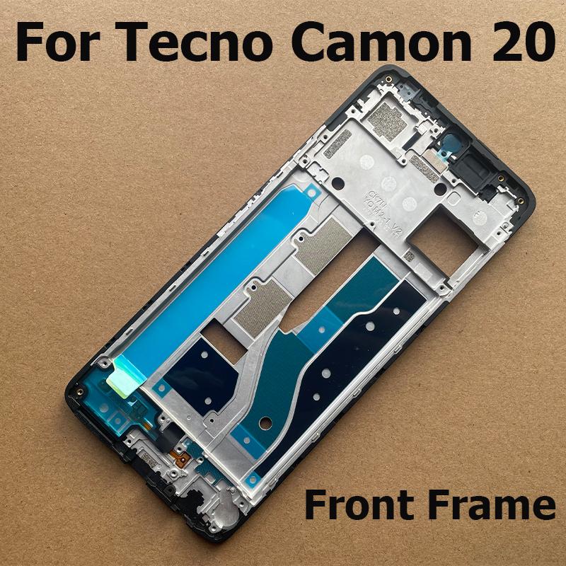 Middle Frame For Tecno Camon 20 Front Back Frame Plate Housing Front Bezel Faceplate LCD Supporting Front Frame