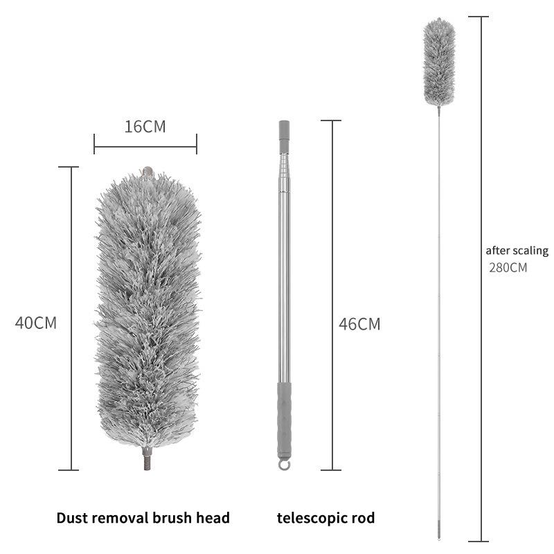 Extendable Microfiber Duster Retractable Duster Brush Household Cleaning Tools Dust Remover Brush For Dust Cleaning