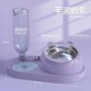 2025 Food Container with Waterer Pet Waterer Feeder 2-in-1 Dog Cat Bowl Water Dispenser Automatic Water Storage Pet Food Feeder