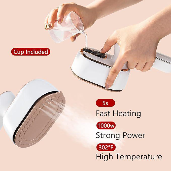 Dual-Mode Rotating Steam Iron for Dorms & Homes