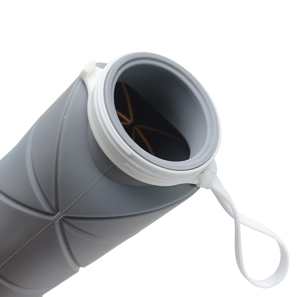 600ml Collapsible Water Bottles Foldable Leak Proof Travel Water Bottle Reusable Camping Cup For Outdoor Sports