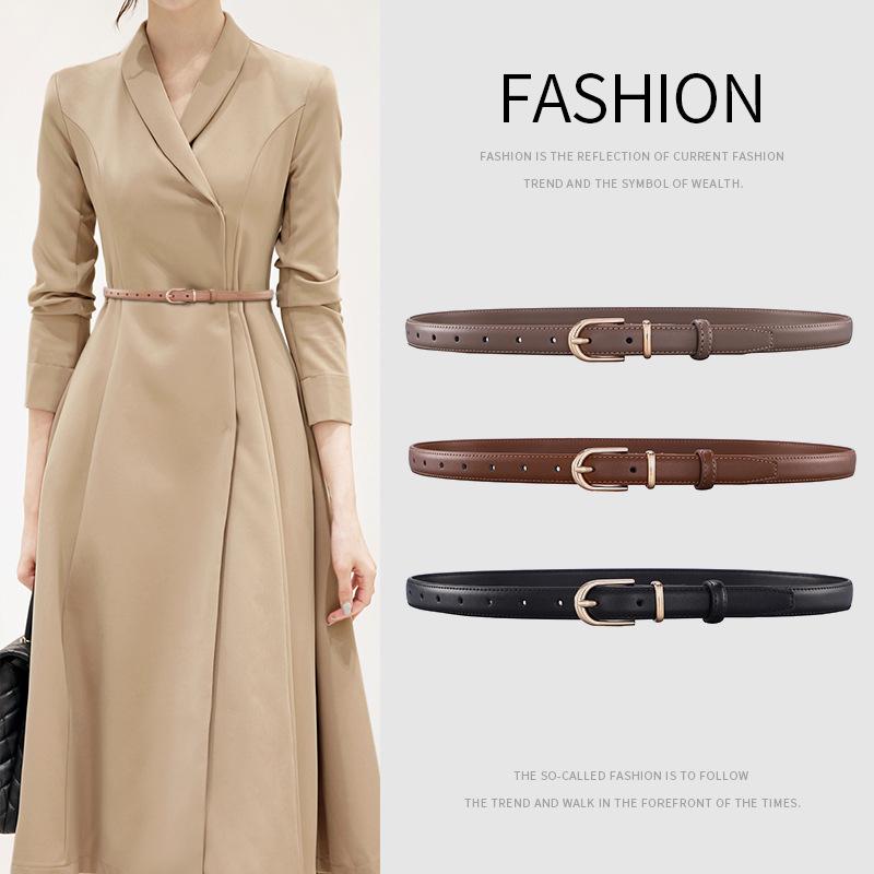 Women's Versatile High-End Fashion Waist Belt - Simple, Casual Style for Jeans