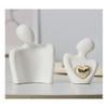 Mini Couple Statue Tv Stand Decor Home Decor Knick Knacks Couples Love Office Show Pieces White A