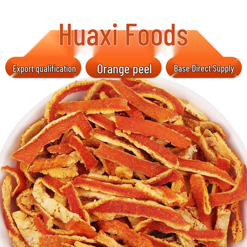 Dried Tangerine Peel Strips for Tea and Soaking Orange Peel Strips 100g Kraft Bag